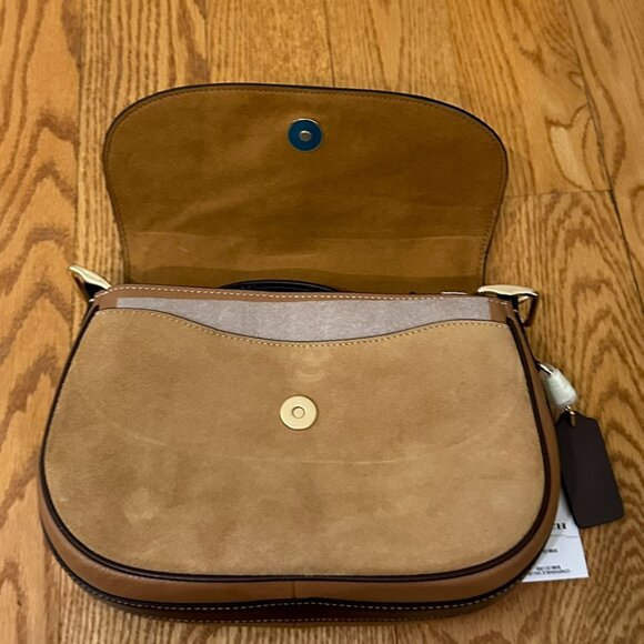 Coach Macie Saddle Bag In Colorblock - Picture 7 of 8